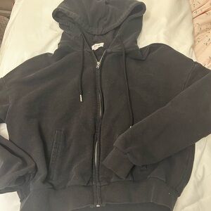 Black Zip-Up Hoodie
